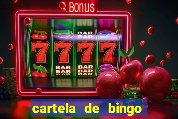 cartela de bingo cha de panela